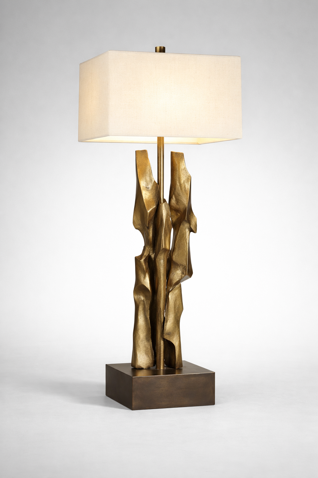 Brass Sculptural Lamp