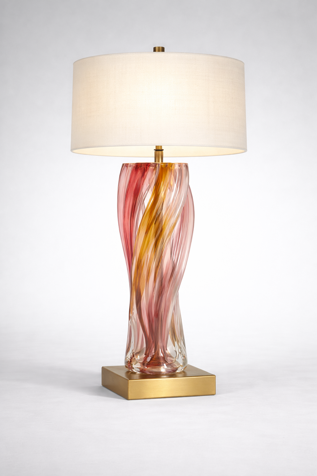 Glass Swirl Lamp